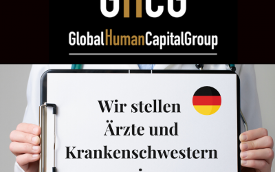 Global Human Capital Group gestiona ofertas de empleo sector sanitario: Doctores y Doctoras en Alemania, EUROPA.