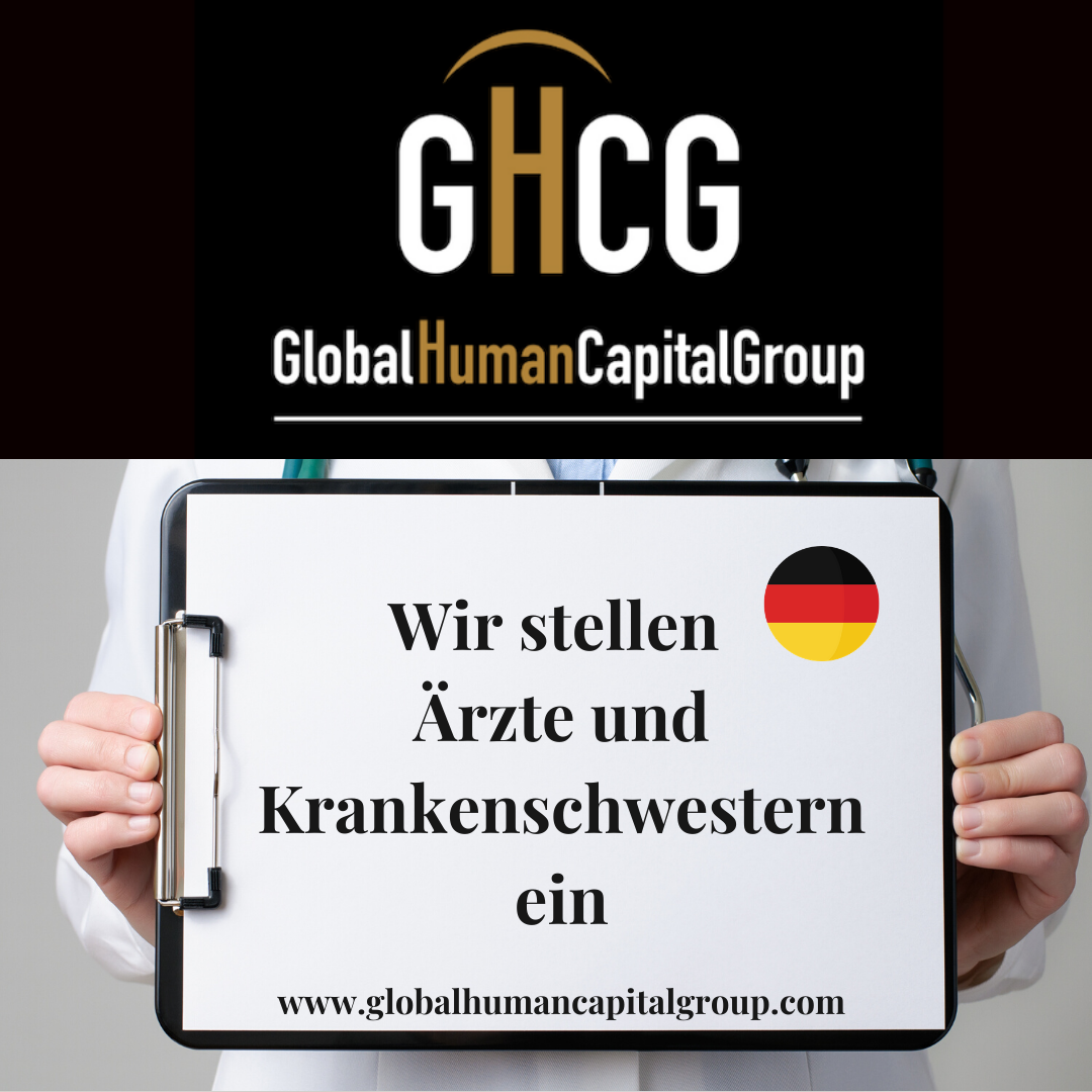 Global Human Capital Group gestiona ofertas de empleo sector sanitario: Enfermeros y Enfermeras en Alemania, EUROPA.
