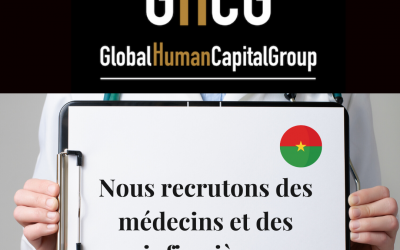 Global Human Capital Group gestiona ofertas de empleo sector sanitario: Enfermeros y Enfermeras en Burkina Faso, ÁFRICA.
