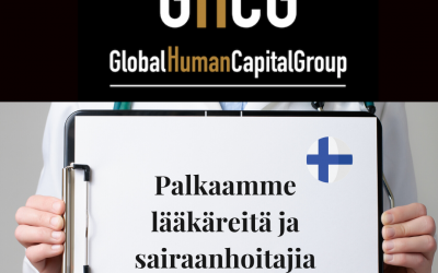 Global Human Capital Group gestiona ofertas de empleo sector sanitario: Enfermeros y Enfermeras en Finlandia, EUROPA.