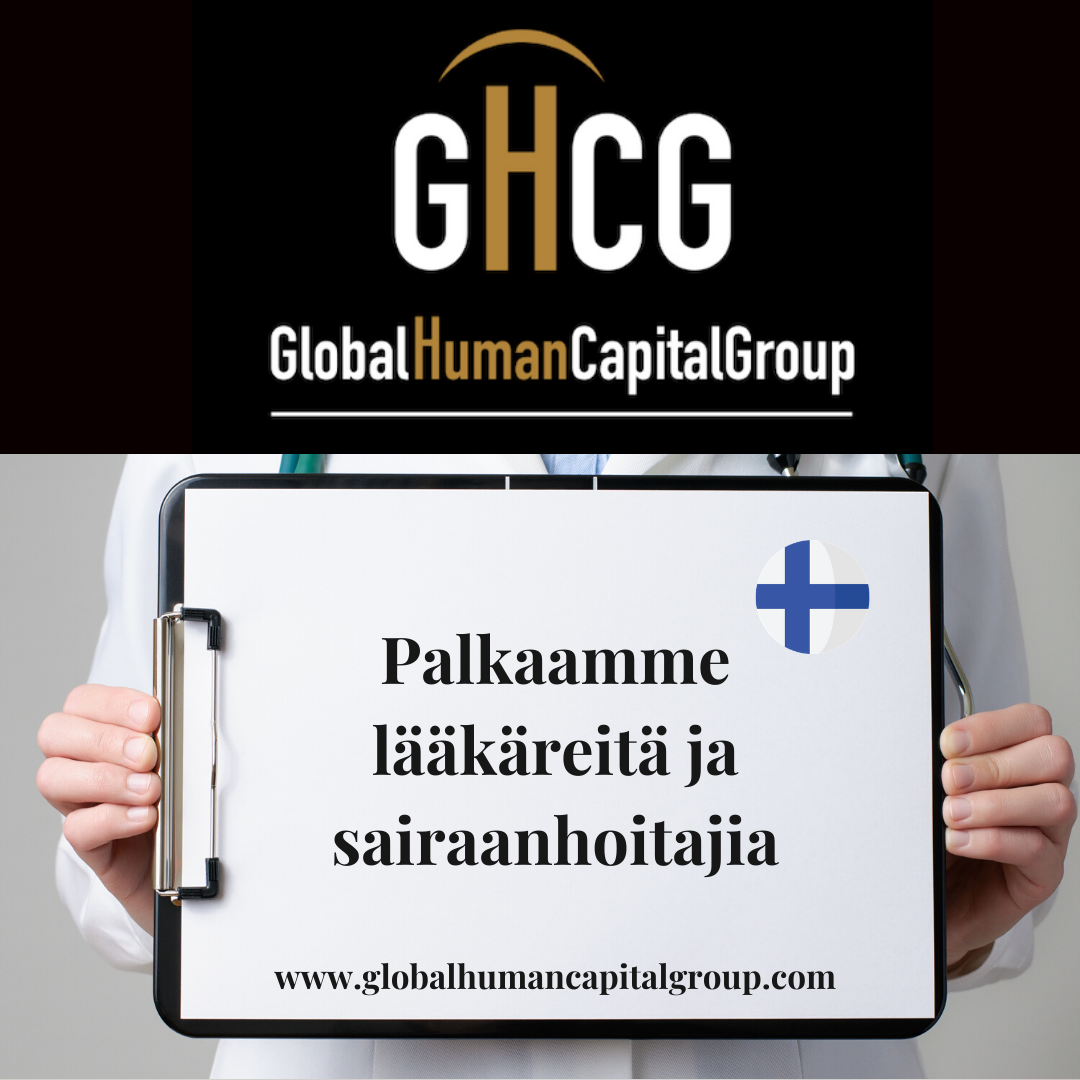 Global Human Capital Group gestiona ofertas de empleo sector sanitario: Enfermeros y Enfermeras en Finlandia, EUROPA.