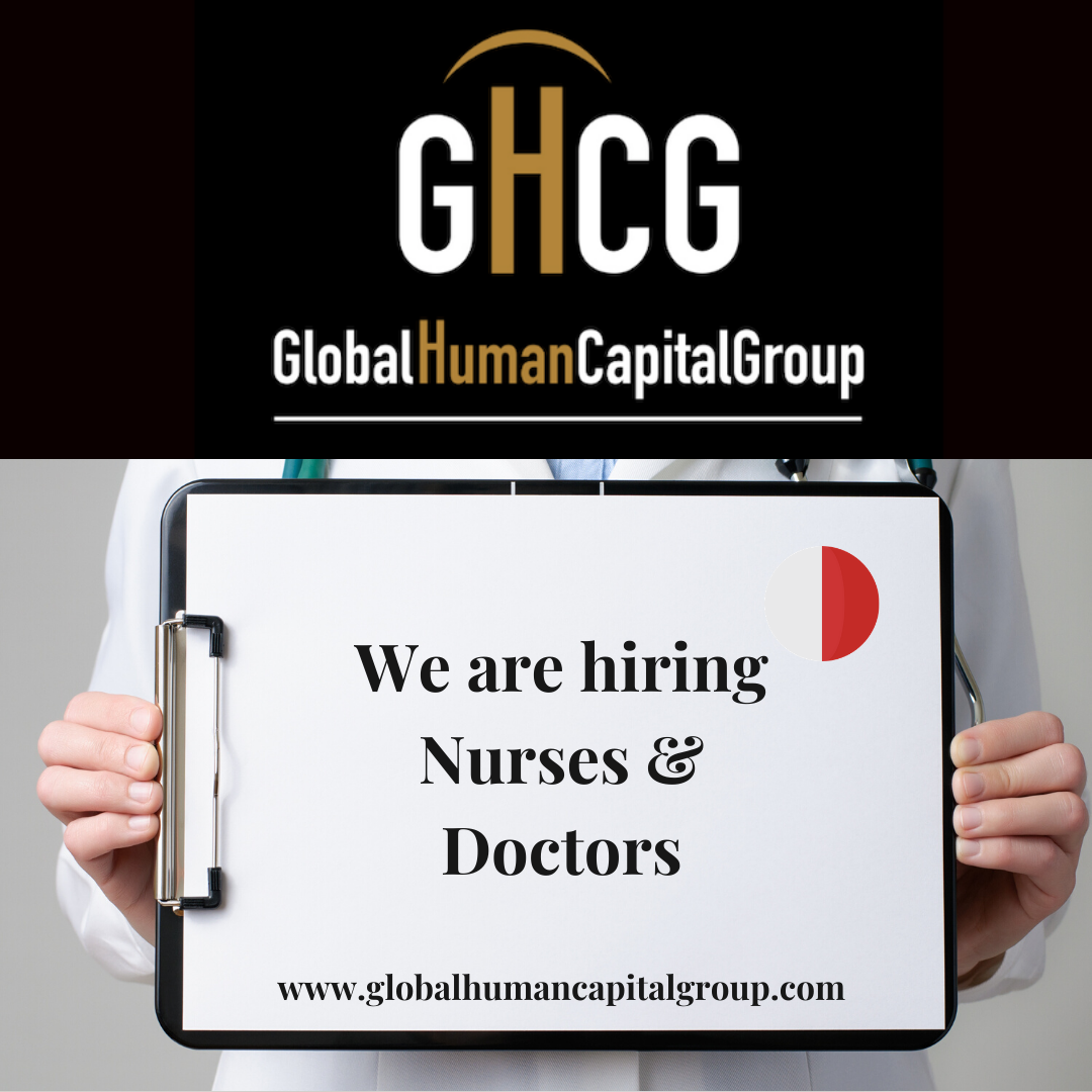 Global Human Capital Group gestiona ofertas de empleo sector sanitario: Enfermeros y Enfermeras en Malta, EUROPA.