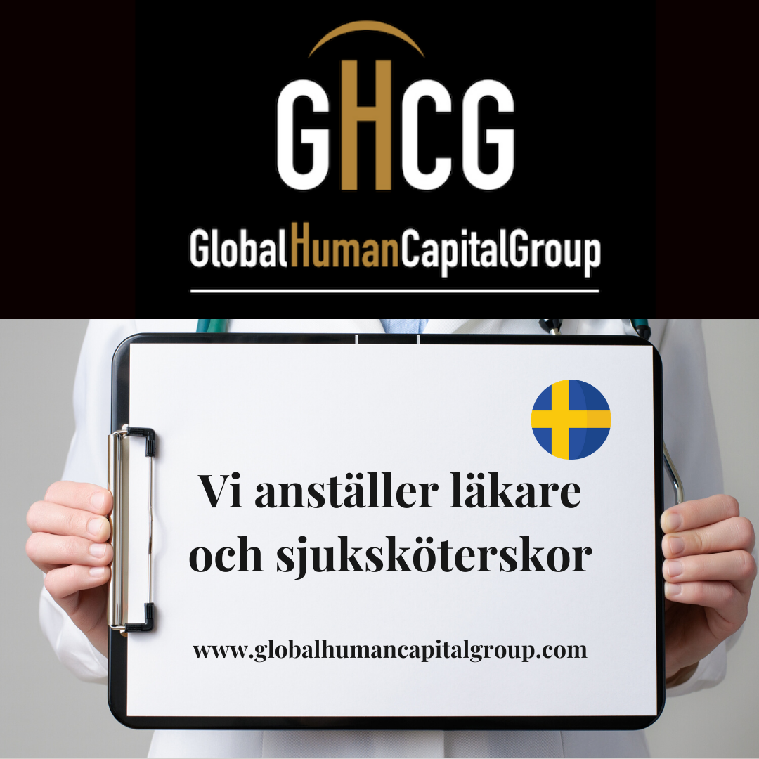 Global Human Capital Group gestiona ofertas de empleo sector sanitario: Enfermeros y Enfermeras en Suecia, EUROPA.