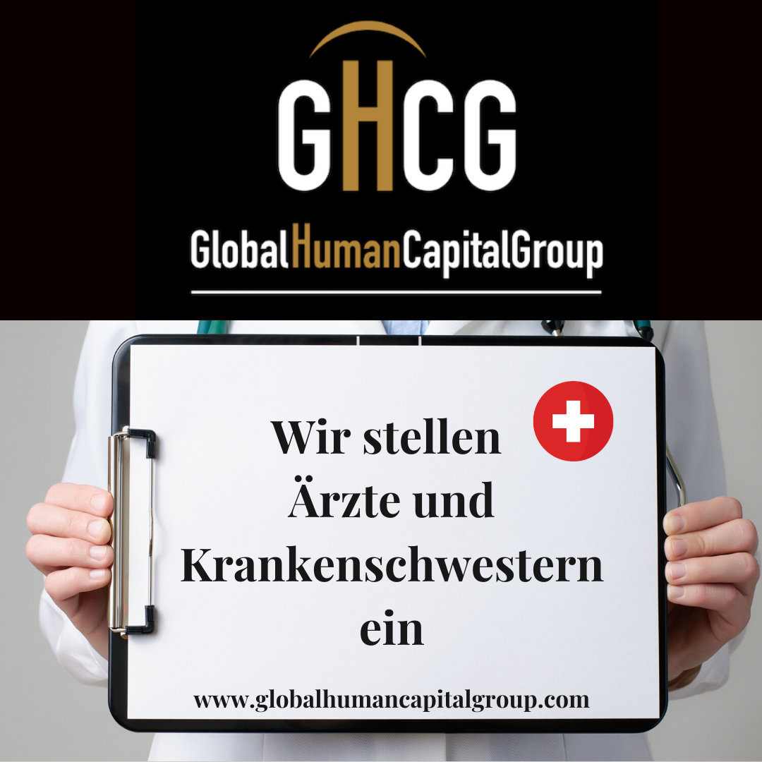 Global Human Capital Group gestiona ofertas de empleo sector sanitario: Enfermeros y Enfermeras en Suiza, EUROPA.